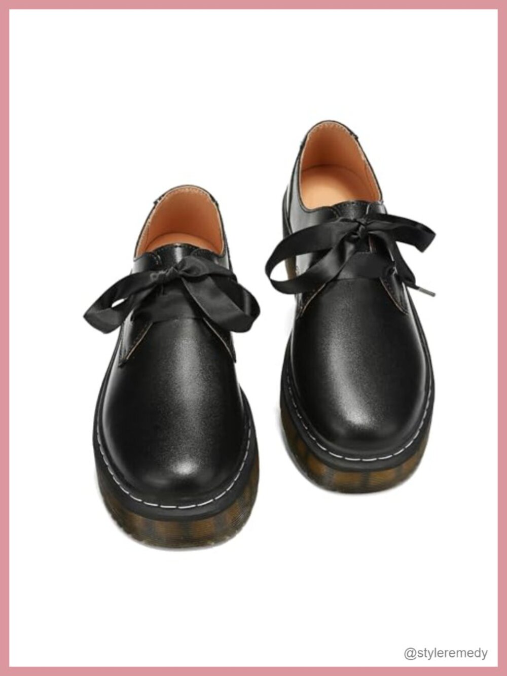 Lace-up Platform Chunky Loafers Lug Sole Oxford Shoes Office Work Dress Shoes